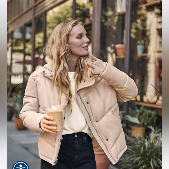 Splendid Jackets & Blazers - Splendid Faux Leather Jacket Puffer - NWT